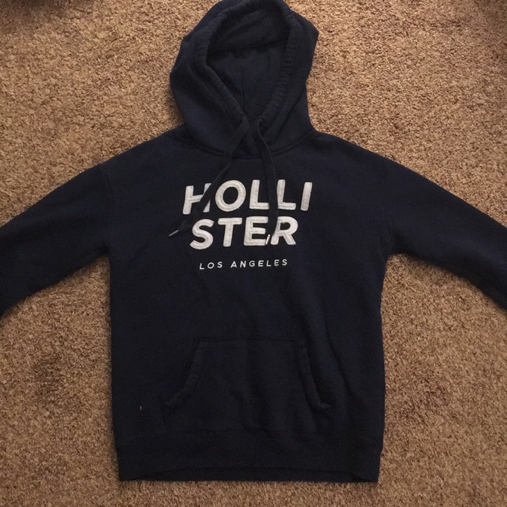 Hollister Dark Blue Logo Sweatershirt